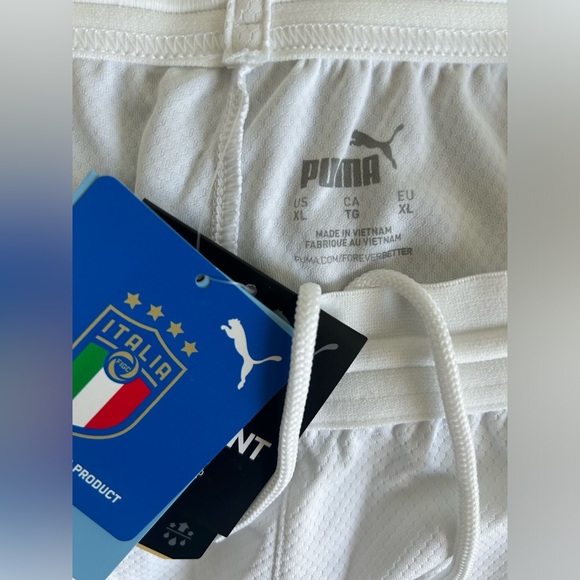 Puma Authentic Italy Italia National Team White Soccer Shorts Men’s Sz: XL - Picture 4 of 5